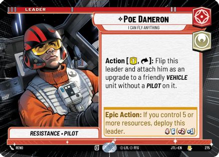 Poe Dameron - I Can Fly Anything (Hyperspace) - 275 - Rare