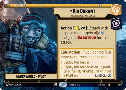 Rio Durant - Wisecrack Wheelman (Hyperspace) - 277 - Common