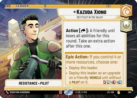 Kazuda Xiono - Best Pilot in the Galaxy (Hyperspace) - 280 - Rare