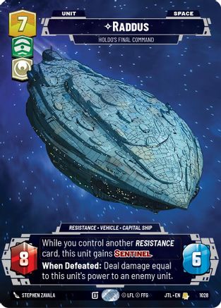 Raddus - Holdo's Final Command (Prestige) - 1028 - Rare