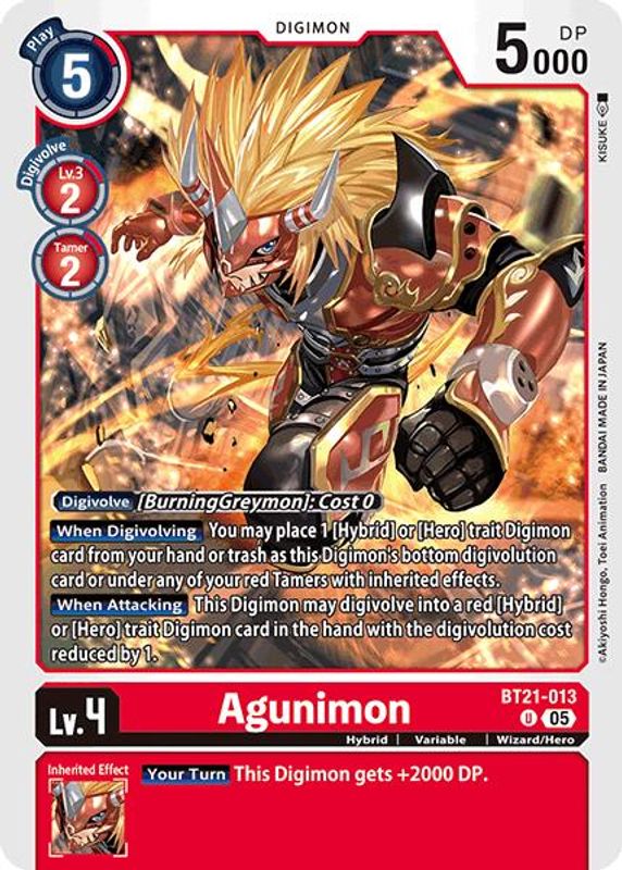Agunimon - BT21-013 - Uncommon