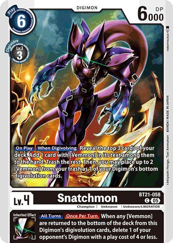 Snatchmon - BT21-058 - Common