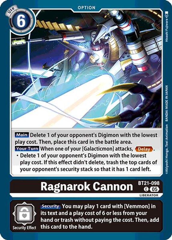 Ragnarok Cannon - BT21-098 - Common