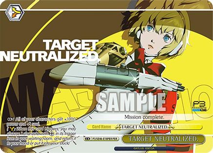 TARGET NEUTRALIZED. (PER) - P3/SE46-E18PERPER - Persona Rare