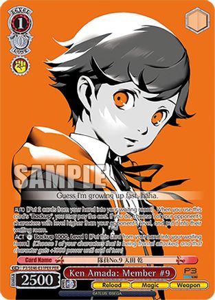 Ken Amada: Member #9 (PER) - P3/SE46-E31PERPER - Persona Rare