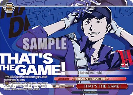THAT'S THE GAME! (PER) - P3/SE46-E43PERPER - Persona Rare
