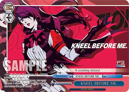 KNEEL BEFORE ME. (PER) - P3/SE46-E59PERPER - Persona Rare