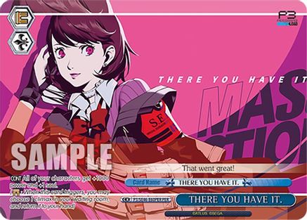 THERE YOU HAVE IT. (PER) - P3/SE46-E60PERPER - Persona Rare