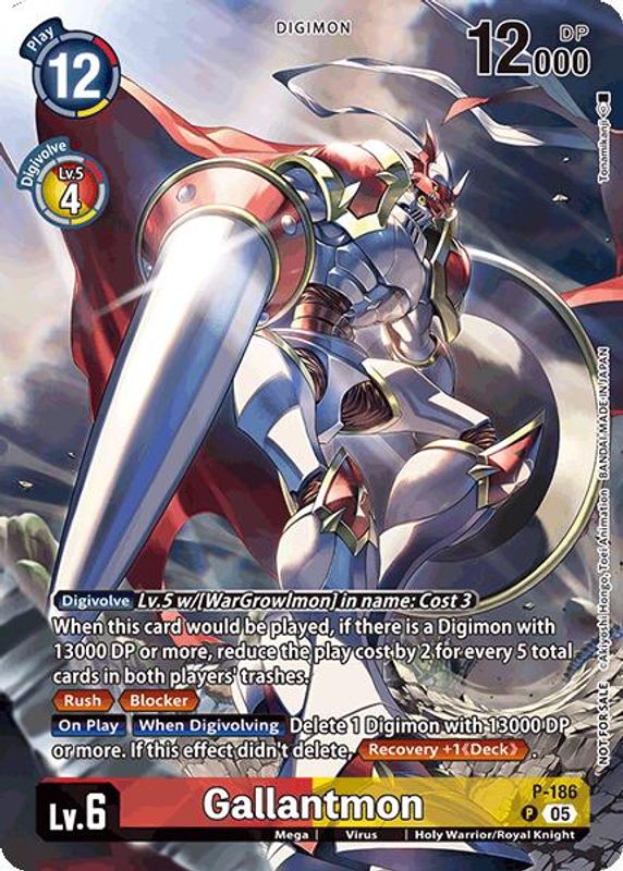 Gallantmon (Borderless) (BT-21: Illustration Celebration Pack) - P-186 - Promo