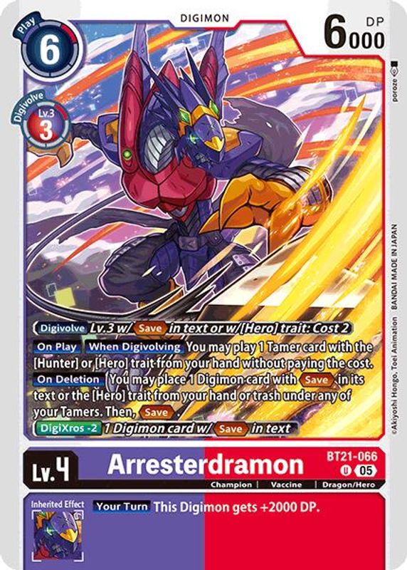 Arresterdramon - BT21-066 - Uncommon