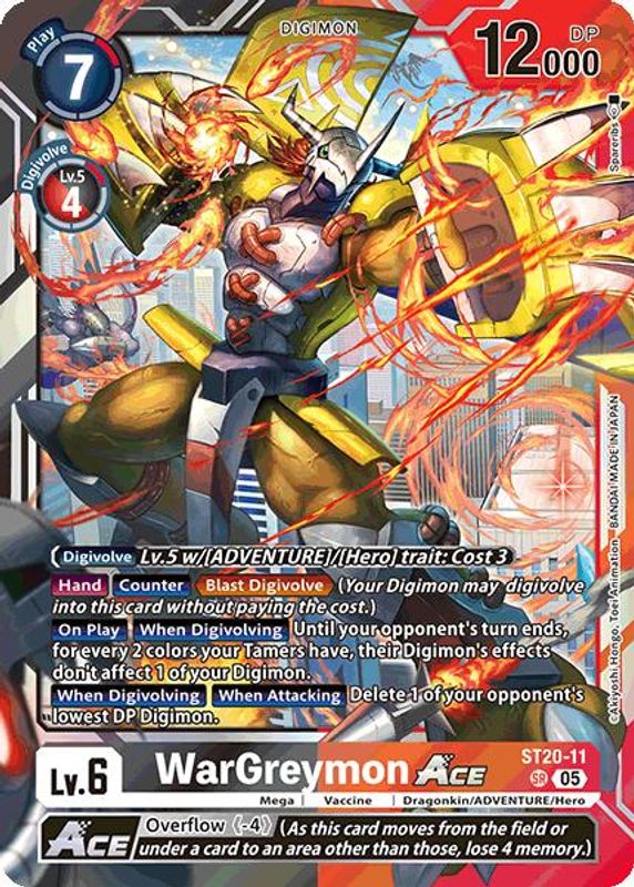 WarGreymon ACE - ST20-11 - Super Rare