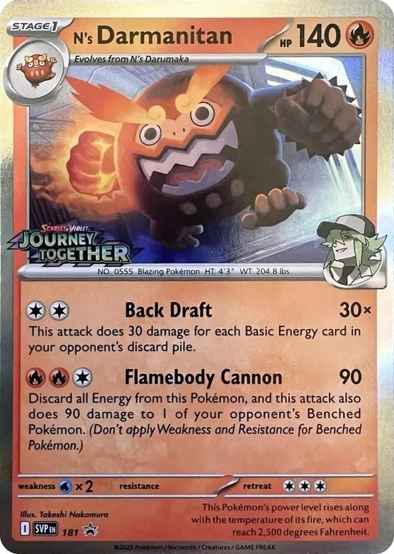 N's Darmanitan - SVP181 - Pre-Release Promo