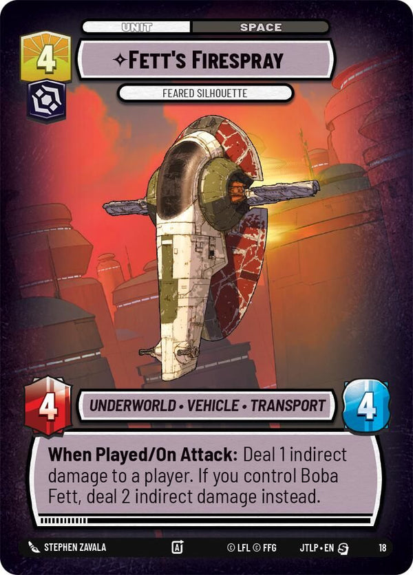 Fett's Firespray - Feared Silhouette - 18 - Special