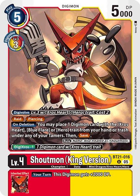 Shoutmon (King Version) - BT21-016 - Uncommon