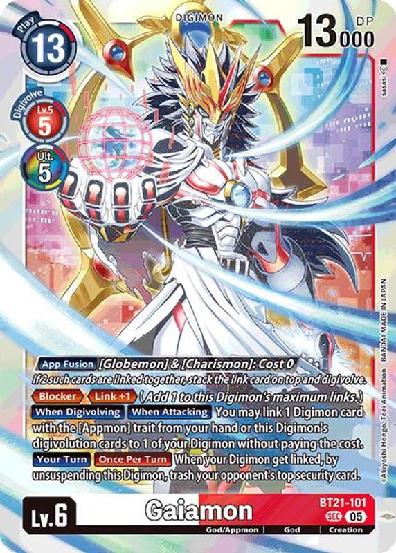 Gaiamon - BT21-101 - Secret Rare