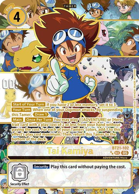 Tai Kamiya (Rare Pull) - BT21-102 - Secret Rare