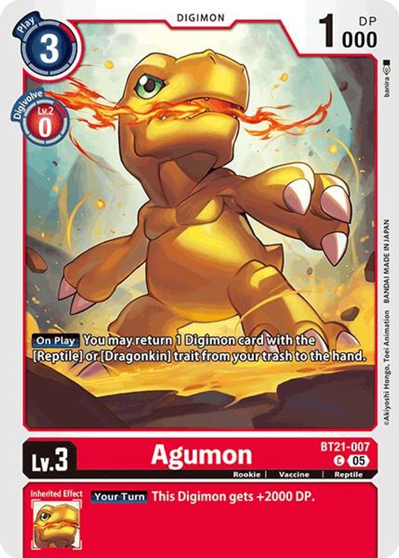 Agumon - BT21-007 - BT21-007 - Common