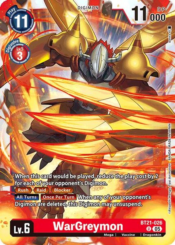 WarGreymon - BT21-026 - Uncommon