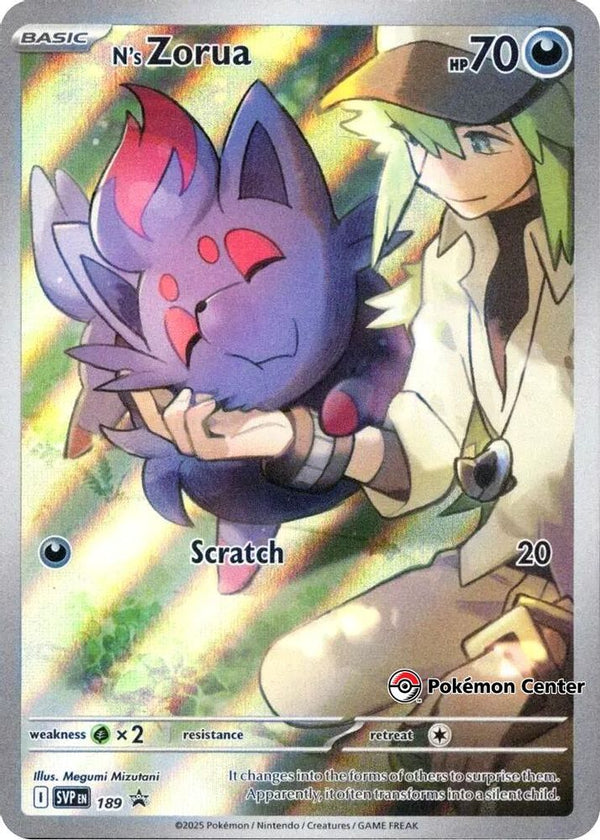 N's Zorua (Pokemon Center Exclusive) - SVP189 - Illustration Rare Promo
