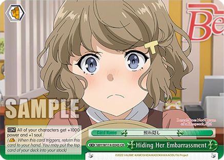 Hiding Her Embarrassment - SBY/W114-E045CR - Climax Rare