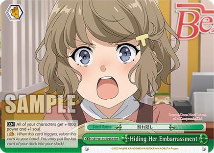 Hiding Her Embarrassment (RRR) - SBY/W114-E045RRRR - Triple Rare
