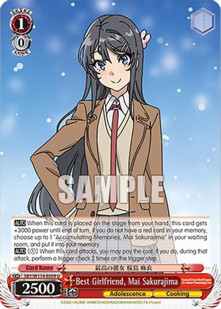 Best Girlfriend, Mai Sakurajima - SBY/W114-E059U - Uncommon