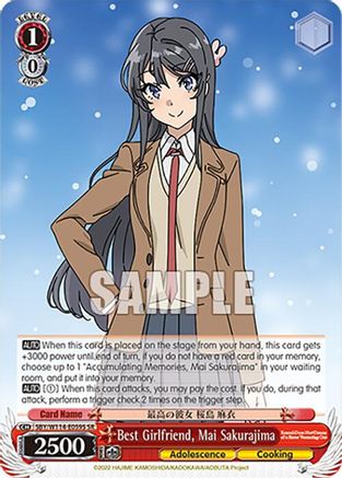 Best Girlfriend, Mai Sakurajima (SR) - SBY/W114-E059SSR - Super Rare