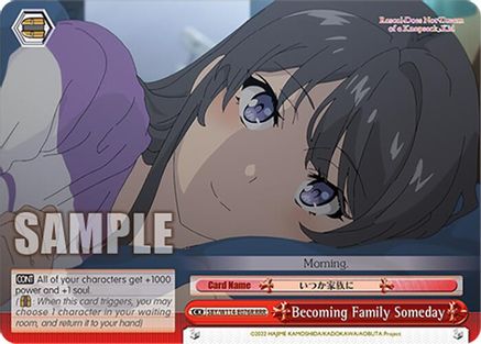 Becoming Family Someday (RRR) - SBY/W114-E076RRRR - Triple Rare
