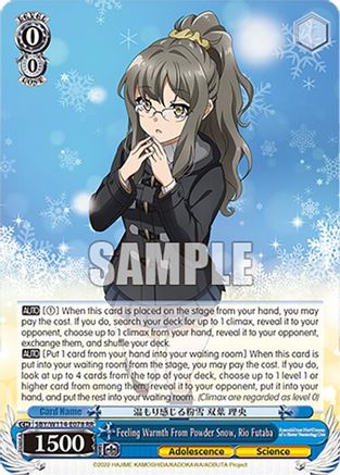 Feeling Warmth From Powder Snow, Rio Futaba - SBY/W114-E078RR - Double Rare