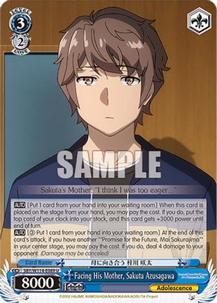 Facing His Mother, Sakuta Azusagawa - SBY/W114-E089U - Uncommon