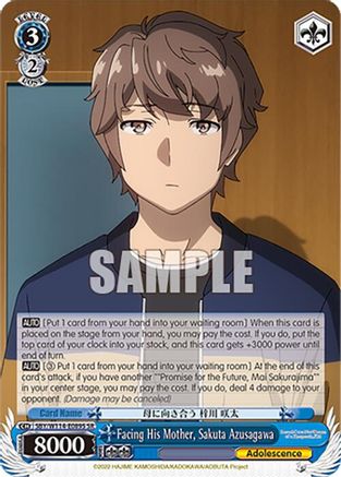 Facing His Mother, Sakuta Azusagawa (SR) - SBY/W114-E089SSR - Super Rare