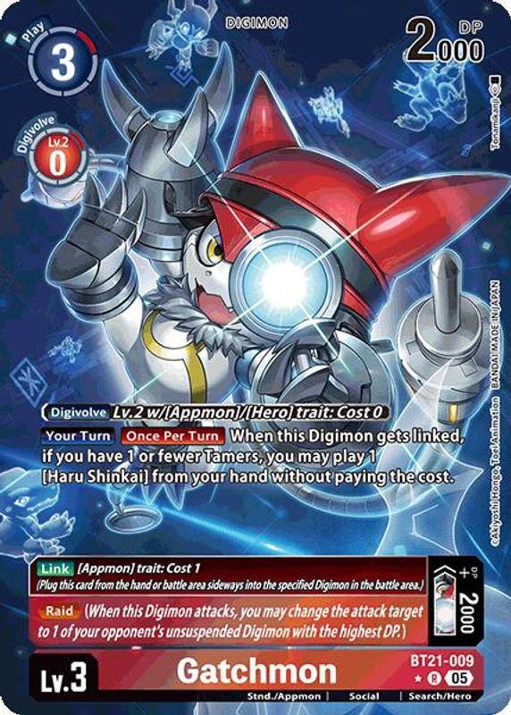 Gatchmon (Alternate Art) - BT21-009 - Rare