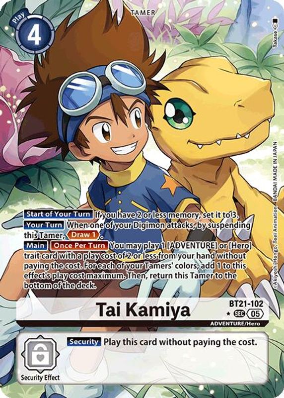 Tai Kamiya (Alternate Art) - BT21-102 - Secret Rare