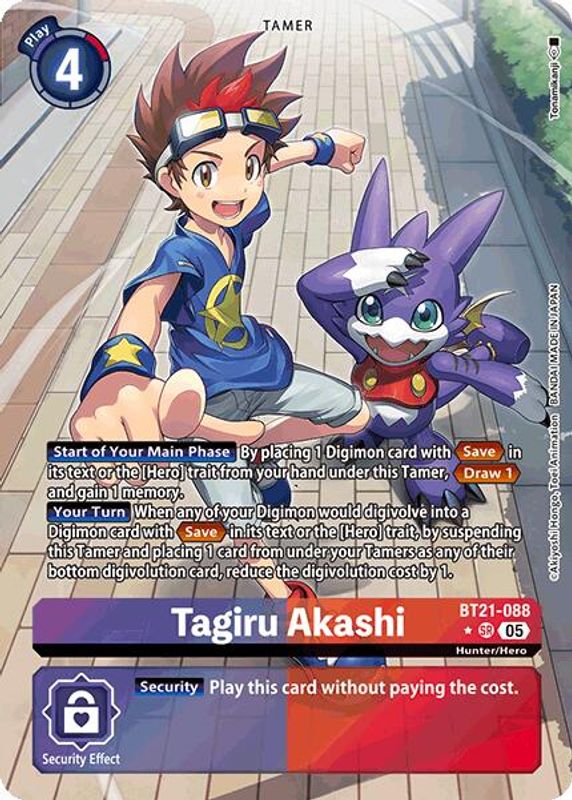 Tagiru Akashi (Alternate Art) - BT21-088 - Super Rare