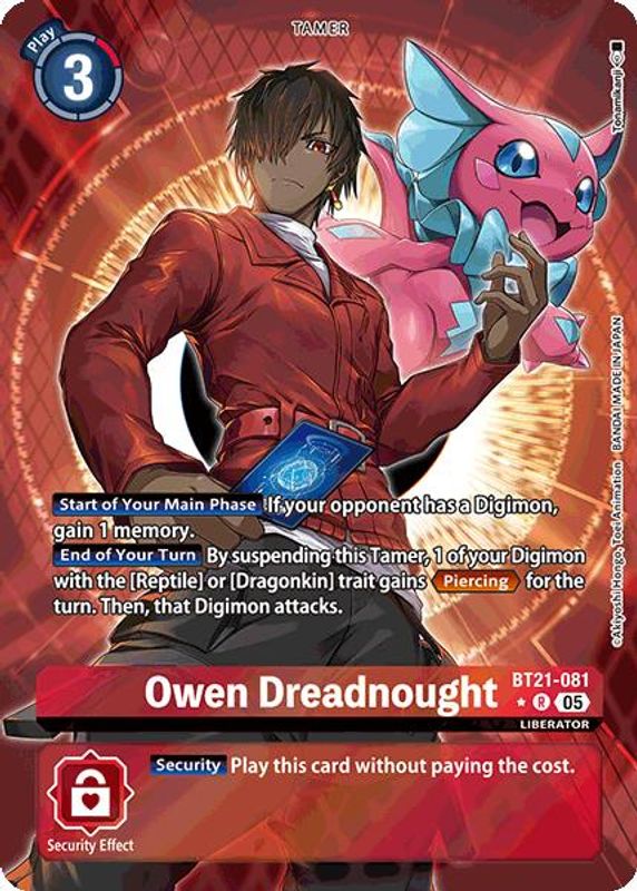 Owen Dreadnought (Alternate Art) - BT21-081 - Rare