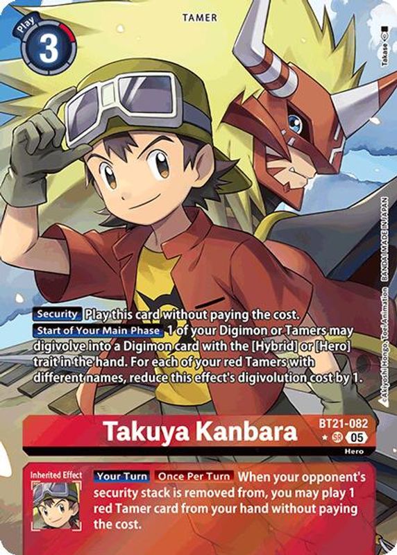 Takuya Kanbara (Alternate Art) - BT21-082 - Super Rare