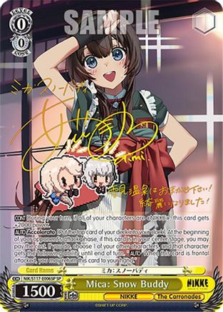 Mica: Snow Buddy (SP) (Gold Signature) - NIK/S117-E006SPSP - Special Rare