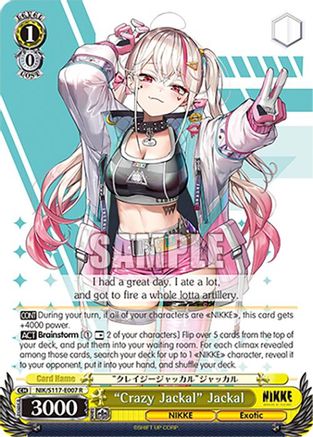 "Crazy Jackal" Jackal - NIK/S117-E007R - Rare
