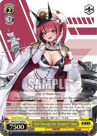 "Sail Through the Tempest!" Mast - NIK/S117-E009R - Rare