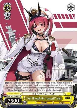 "Sail Through the Tempest!" Mast (SR) - NIK/S117-E009SSR - Super Rare