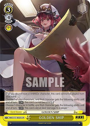 GOLDEN SHIP (SR) - NIK/S117-E025SSR - Super Rare