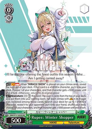 Rupee: Winter Shopper - NIK/S117-E030RR - Double Rare