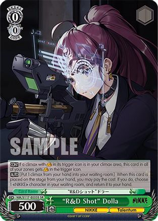 "R&D Shot" Dolla (SR) - NIK/S117-E033SSR - Super Rare