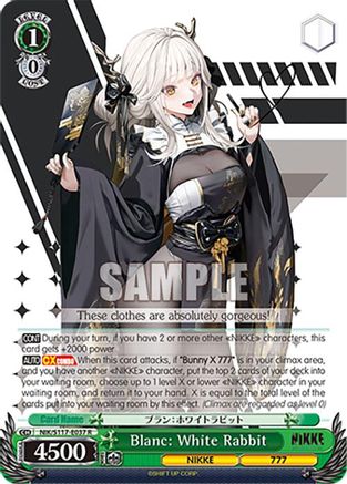 Blanc: White Rabbit - NIK/S117-E037R - Rare