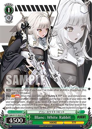 Blanc: White Rabbit (SR) - NIK/S117-E037SSR - Super Rare