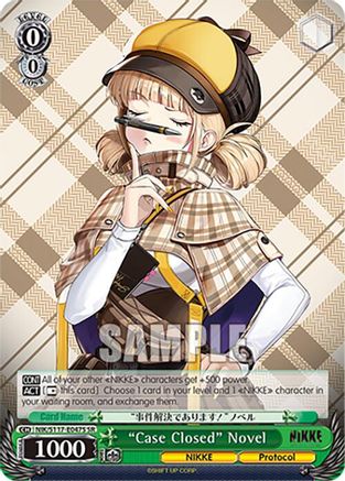 "Case Closed" Novel (SR) - NIK/S117-E047SSR - Super Rare