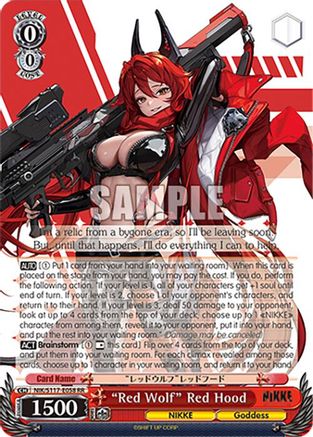 "Red Wolf" Red Hood - NIK/S117-E058RR - Double Rare
