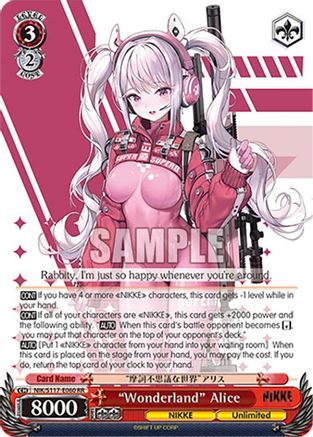"Wonderland" Alice - NIK/S117-E060RR - Double Rare