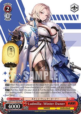 Ludmilla: Winter Owner (SR) - NIK/S117-E063SSR - Super Rare