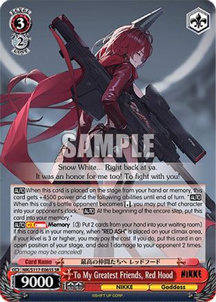 To My Greatest Friends, Red Hood (SR) - NIK/S117-E065SSR - Super Rare